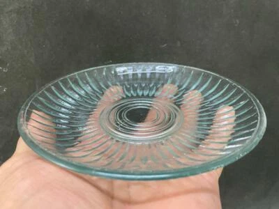 Plato / Bandeja De Carnaval De Vidrio Verde Claro Antiguo Raro Único, Japón - Imagen 1 de 4