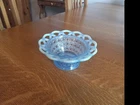 FENTON GLASS BOWL LIGHT BLUE