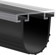 Garage Door U-Bottom Weather Stripping Kit Rubber Seal Strip Replacement,