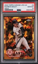 PSA 10 - 2023 Topps Chrome Update PATRICK BAILEY RC Refractor 40/50 #8 Giants
