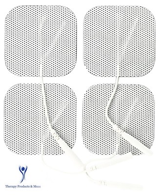 8 Square Replacement Electrode Pads for Bluestone TENS Pulse Massager M010031
