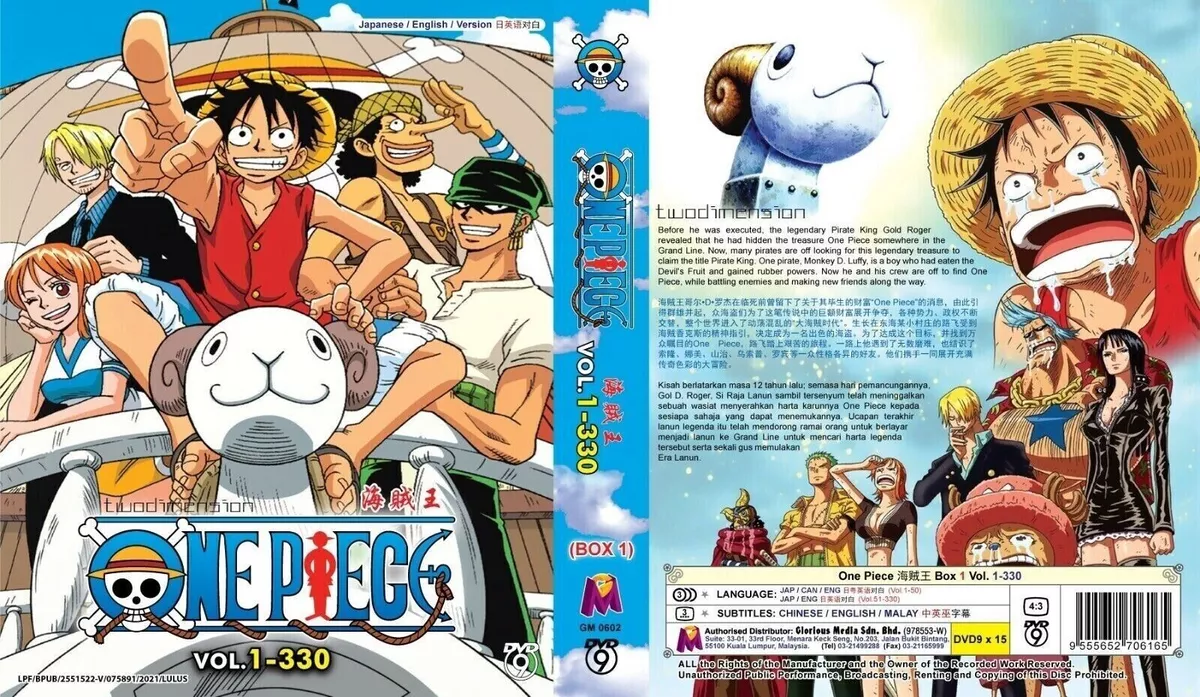 One Piece Anime DVD ( Episodes 1-1027 ) [3 Complete Boxset