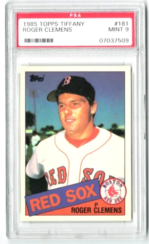1985 Topps Tiffany #181 PSA 9 Roger Clemens  Mint