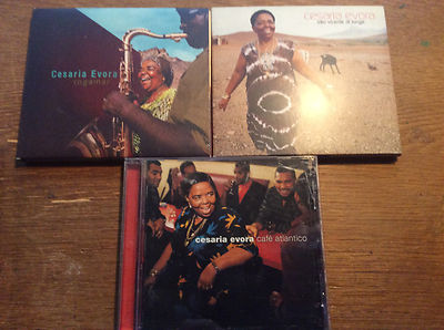 Cesaria Evora [3 CD Alben] Sao Vicente di Longe + Rogamar + Cafe Atlantico
