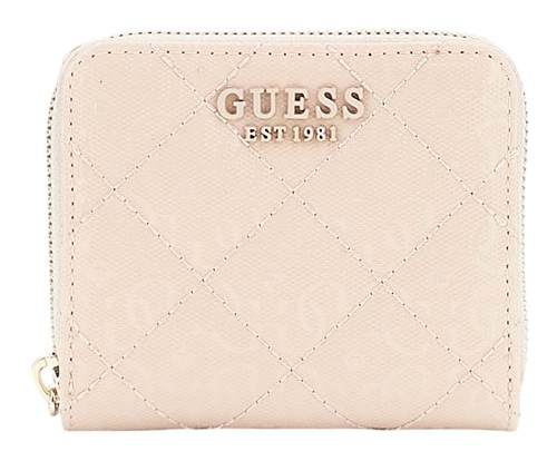 GUESS Portemonnee Laurel SLG Medium Zip Around Wallet Stone Crème