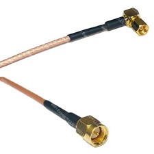 RG316 SMC Female Angle to SMA MALE RF Cable Rapid-SHIP LOT