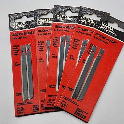Lot of FIVE 2 Packs Master Mechanic Knife Edge Jigsaw Blades NIP