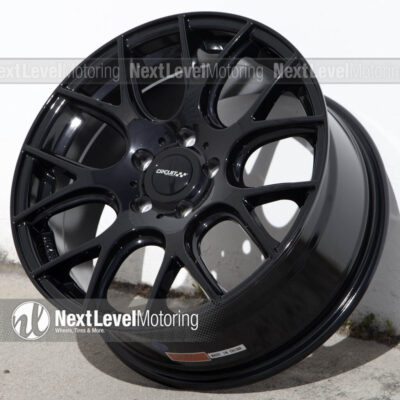 4 Circuit CP31 17x7.5 5-114.3 Gloss Black Wheels Fits Toyota Camry Kia Optima