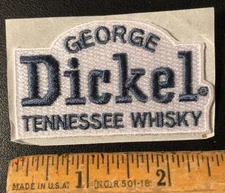 George Dickel Tennessee Whisky Distillery Liquor Embroidered Logo Patch 2.5x1.5