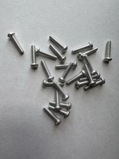 ALUMINUM ROUND HEAD SLOTTED MACHINE SCREWS. 8/32 x 3/4” 15 PCS. NEW