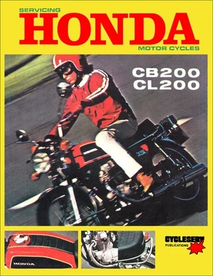 Honda CB200 CL200 Manuel D’Atelier Cycleserv 1973 1974 1975 1976 - Photo 1/4
