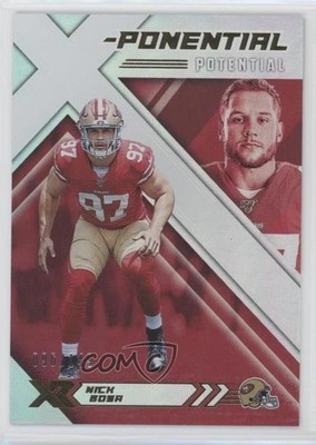 2019 Panini XR X-Ponential Potential 96/149 Nick Bosa #XPP-8 Rookie RC z0q