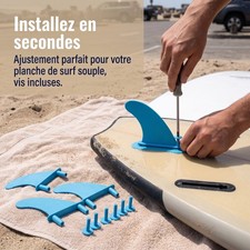 Aileron de surf souple en plastique TPU, pour l'eau - pour glisse