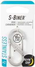 Nite Ize S-Biner Stainless Steel Dual Carabiner 2 - Stainless