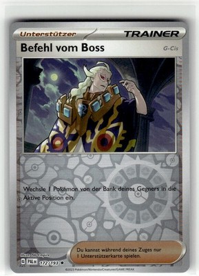 Befehl vom Boss 114/193 Mega-Entwicklung Ungewöhnlich Reverse Holo NM