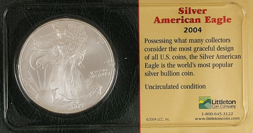2004 American Eagle 1 ounce Silver Coin Uncirculated (***SET OF 3***)