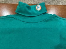 Vintage NFL  Miami Dolphins Turtle Neck L/S Shirt Logo Athletic Large NOS NWT