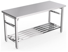 60"x24" Stainless Steel Folding Prep Table,No Installation Required for Kitchen