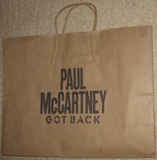 brand new official Paul McCartney Got Back Tour paper tote bag The Beatles 2025
