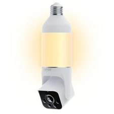 Bulb Cam Security Camera, 2K HD Outdoor Light Bulb Camera, Color Night Vision...