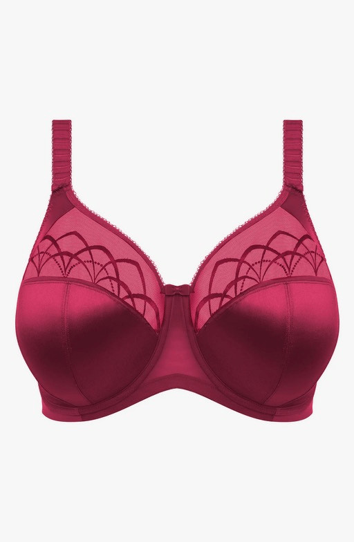 Elomi NWT Cate Mesh Bra Side Support Full Cup Underwire Berry 44H