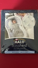 Halo BassiNests Fitted Sheet 1 Piece In Light Gray Color new Brand 