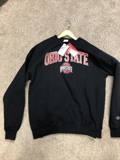 Vintage Champion Ohio State Buckeyes Crewneck Sweatshirt Men Large Black New