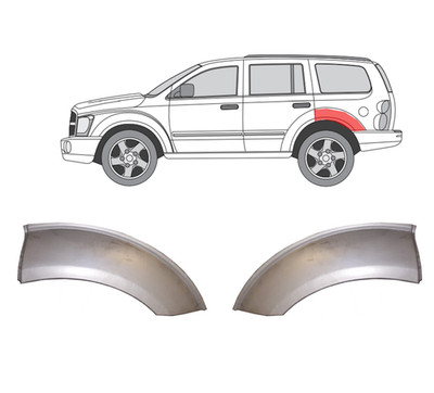 Für Dodge Durango 2004- 2009 4tur Radlauf Reparaturblech Satz/ L+R