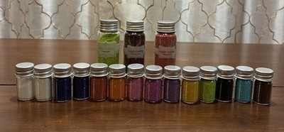 Doodlebug Design Inc - Sugar Coating Glitter Set Of 14 + 3 Large Bottles
