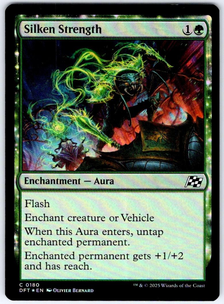 Silken Strength 180 Common Aetherdrift MTG Foil Near Mint
