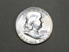 1953-S 50C Franklin Silver Half Dollar Gem Bu