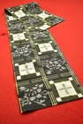 Vintage Japanese Silk Kimono Fabric Textile Remnant Craft Material  35"/BG47/35