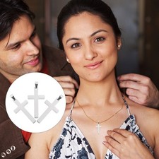  3 Pcs Ciondolini Collanina Fascino Della Croce Ciondolo Sospensione