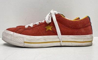 Converse Golf Le Fleur One Star Ox Enamel Red Yellow Low Top Size Men 7 Women 9