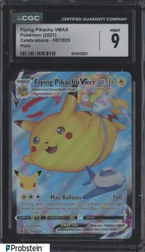 2021 Pokemon Celebrations #007 Flying Pikachu VMAX CGC 9 MINT