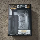 Funko Pop! Pin Star Wars Han Solo (Carbonite) #12 Silver Metal Stand 12+