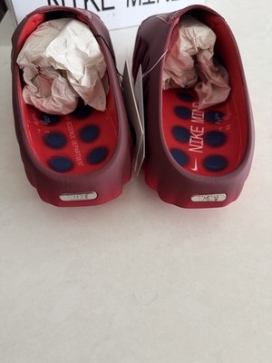 Size 9 Mens Nike Mind 001 Team Red University Red Slides Mules