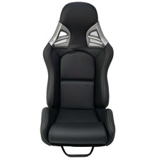 Carbon Sportsitz Klappbar Leder Porsche 997 GT3 Look 911 Schwarz mit Laufschiene Carbon Sportsitz Klappbar Leder Porsche 997 GT3 Look 911 Schwarz mit Laufschiene