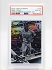 MIKE TROUT 2017 TOPPS CHROME WHITE JERSEY NEGATIVE REFRACTOR PSA 10 Q0004