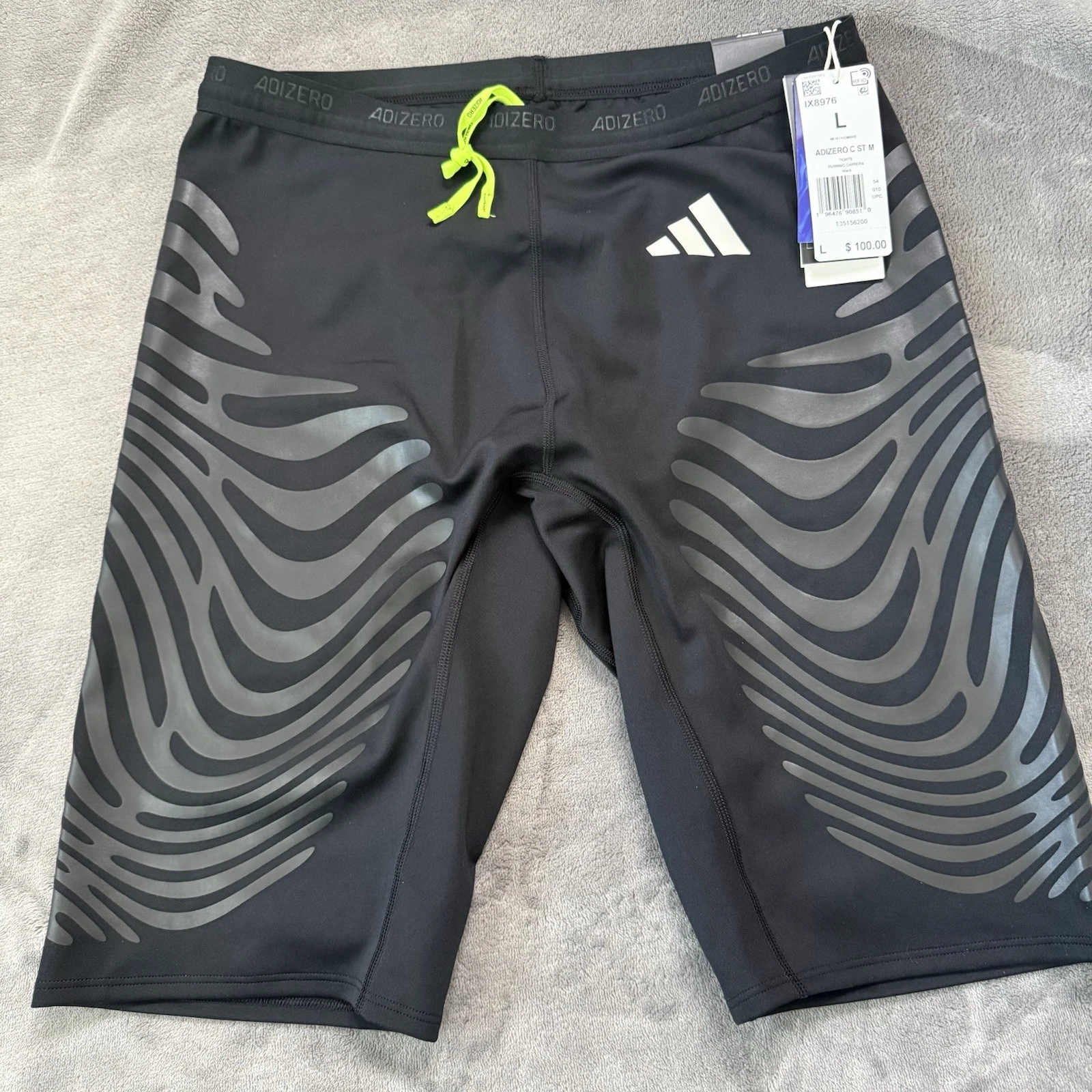 Adidas Control Black Rheon Running Shorts Leggings, Size Large NWT ($100)