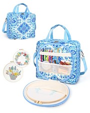 Embroidery Project Bag Organizer, Embroidery Supply Storage Bag with Removabl...