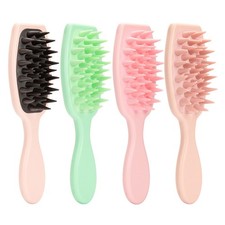 2PCS Shampoo Brush Stylish Scalp Massager Bathing Accessory Hair Washing Brush