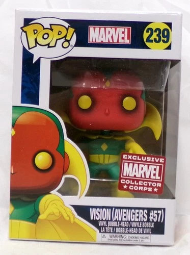 Funko Pop! Vision Avengers #57 Marvel Collector Corps Exclusive Vinyl Figure