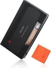 Cinta limpiadora de cabezales Arsvita VHS/VCR, kit de limpieza de cabezales de video para reproductores VHS/VCR,
