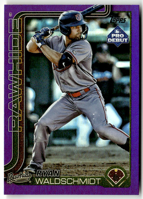 2025 Topps Pro Debut MLB No. PD-168 Ryan Waldschmidt Purple Holo 115/299