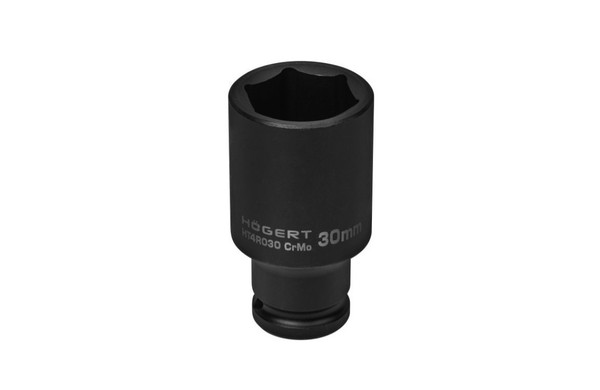 HÖGert Technik HT4R030 Schlagschrauber-Einsatz 1/2″, 30 Mm, Crmo, Tief, Brandneu-image