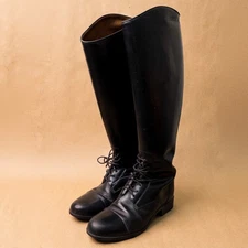 Ariat Heritage English Riding Boots Women's Size 8 Black Leather Tall Equestrian