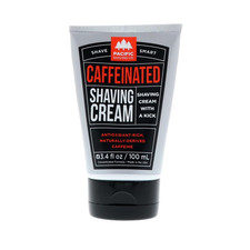 Caffeinated Shaving Cream - Shea Butter Spearmint Antioxidant Shaving Cream wi