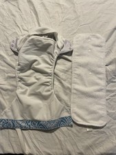 Chelsea Perry Pocket Cloth Diaper Blue/White One Size Fits Most w/Insert