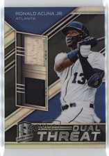 2019 Panini Chronicles Spectra Dual Threat Materials 128/199 Ronald Acuna Jr 1n8